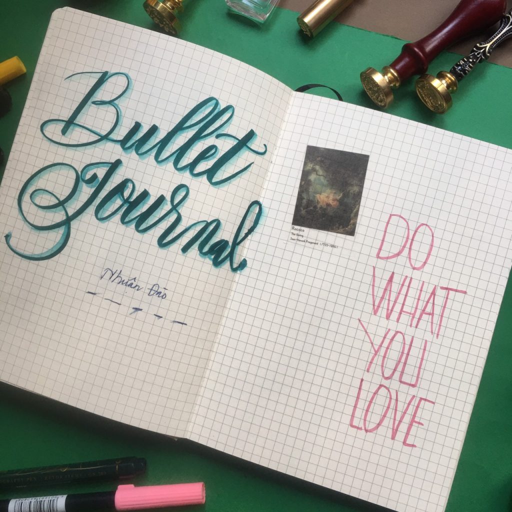 Cách Viết Chữ Bullet Journal, Phông Chữ Bullet Journal